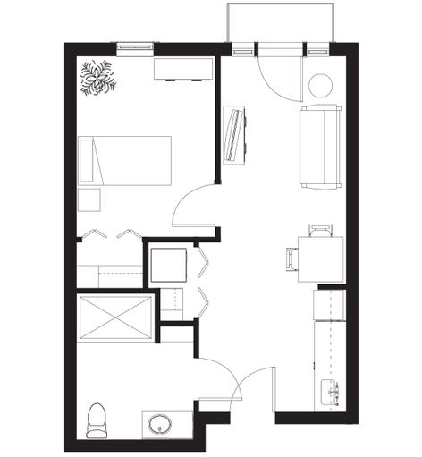 TheGorge_IL_Onebedroom