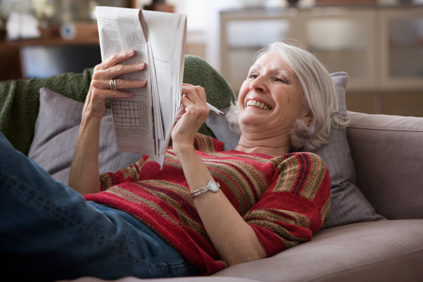 Image for Conversations Brain Games Helpful at Amica senior living residence.