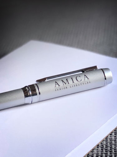 Press photo = Mobile Hero Banner. Amica Senior Lifestyles.