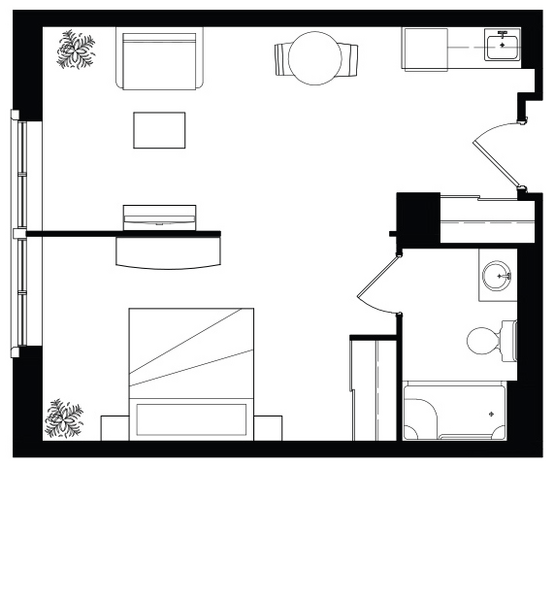 Amica On The Avenue - Independent Living - Studio