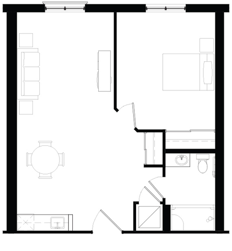 StoneyCreek_IL_Onebedroom_302