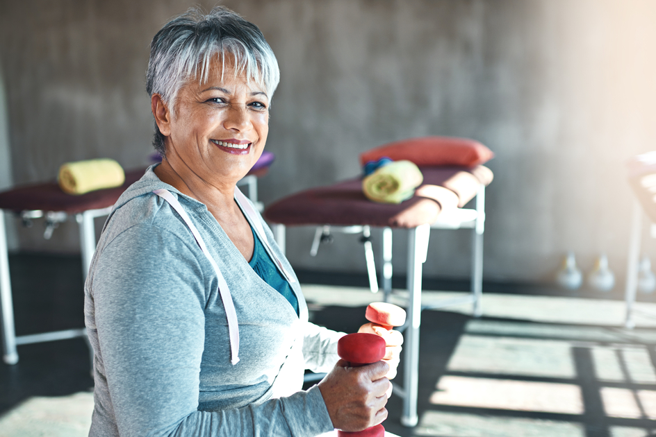 Image for Conversations Article  Getting better with age & exercise. Senior living at Amica.