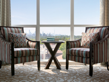Penthouse lounge at Amica On The Avenue