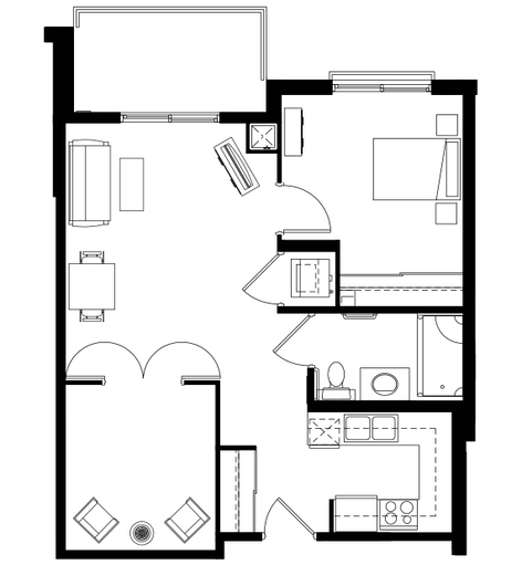 Thornhill_IL_OneBedDen_714