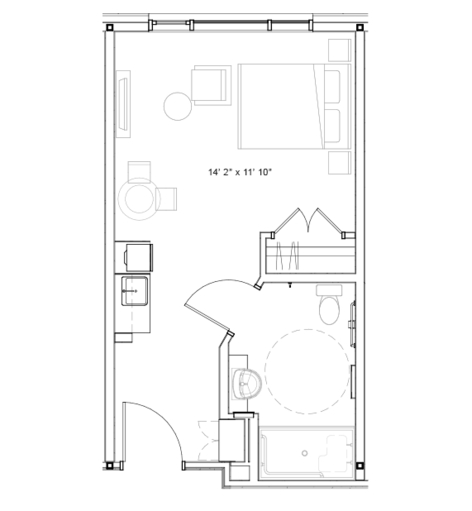 Amica Jubilee House - Suite 502 floor plan